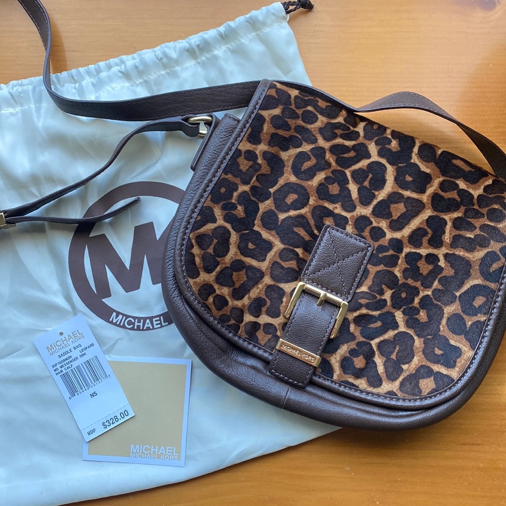 Michael Kors crossbody leopard bag